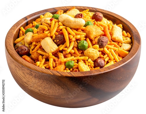 Mixed savory snack bowl