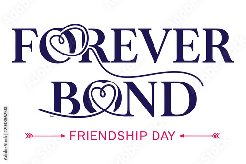 Canvastavla Friendship day forever bond logo