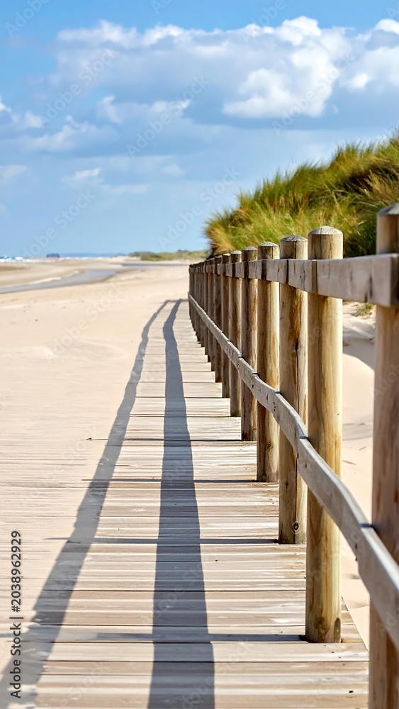 Obraz premium Beach Boardwalk Path.