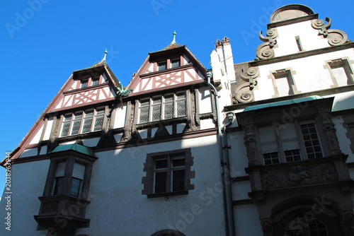 Photos historicist building (pontonniers school) in strasbourg in alsace in france