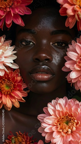 Dark skin beauty