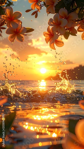 Golden ocean sunset (4)