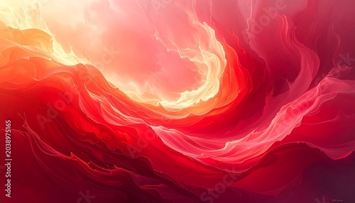 Abstract Red Flow.