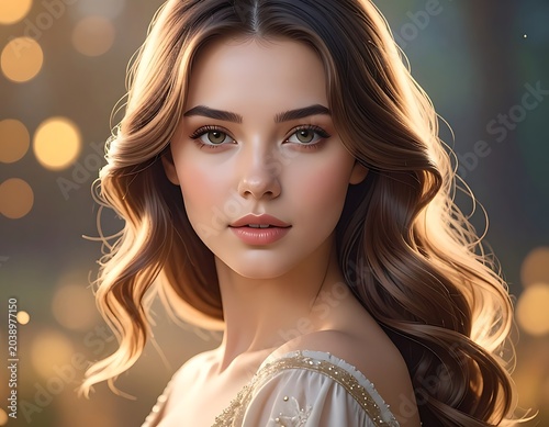 Gentle, sunlit portrait
