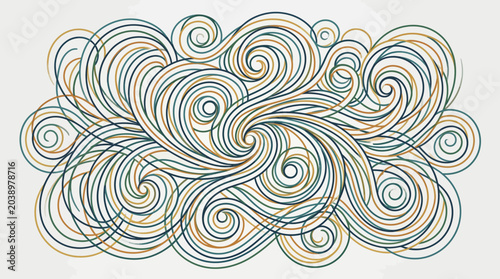 Abstract Swirling Lines Pattern - Dynamic Motion and Organic Flow
