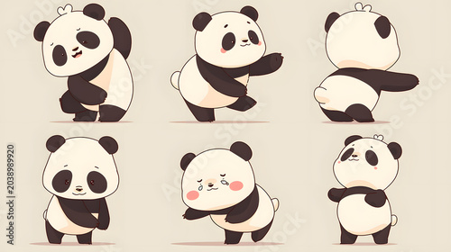 set of panda