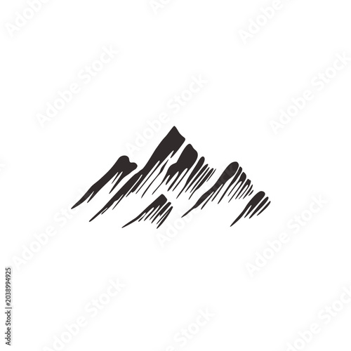 Mountain silhouette logo