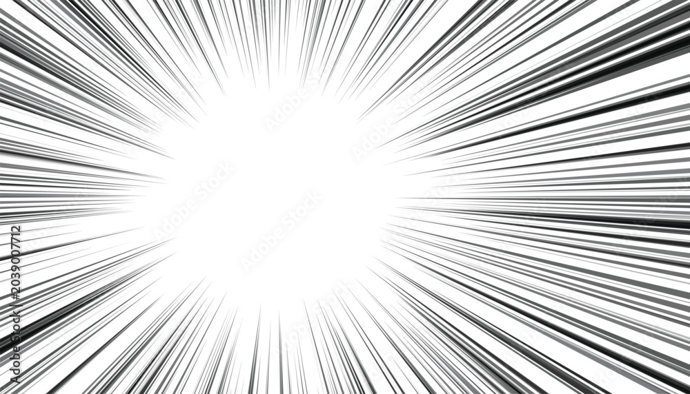 Fototapeta premium Abstract Speed Lines Explosion Effect Vector Art Graphic Design
