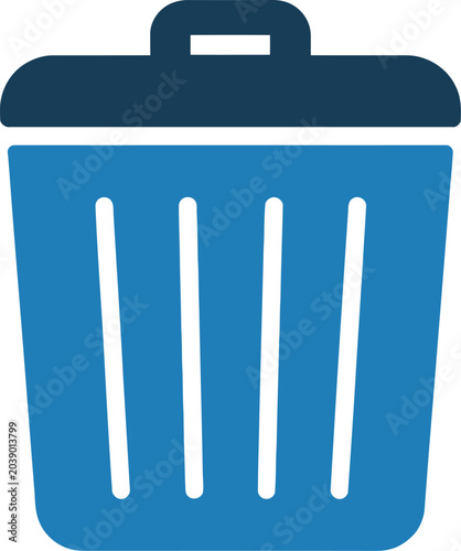 Trash icon recycle bin icon delete symbol vector illustration for modern digital interface and application design.