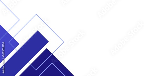 Abstract Blue Geometric Background Modern Corporate Banner Design