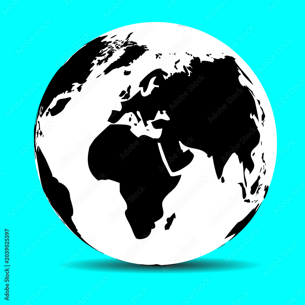 Obraz premium Globe map