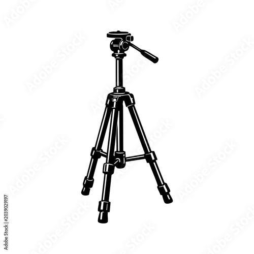 Single tripod stand vector
