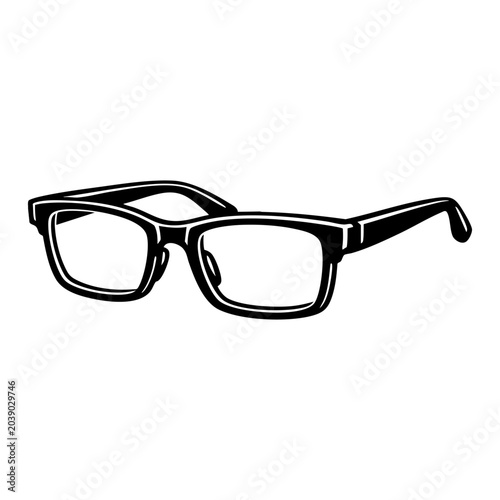 Eyeglasses with modern frame design