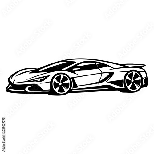 Futuristic concept vehicle with innovative aerodynamic body
