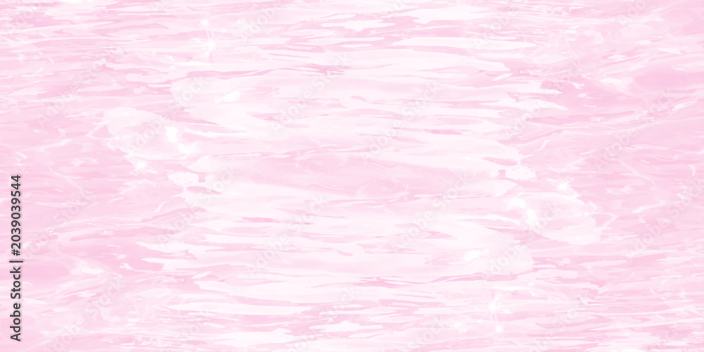 Fototapeta premium Pink water surface background with gentle ripples and soft sunlight reflections creating a dreamy pastel texture