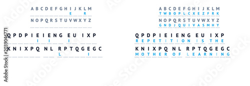 Foto Holiday cipher puzzle vector