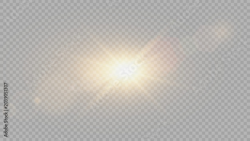 Vector transparent sunlight special lens flare light effect. Stock royalty free vector illustration. 