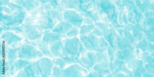 Fotografía Blue and white water ripples light surface overlay background