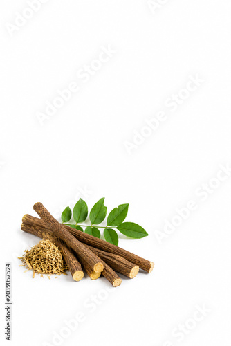 licorice on white background