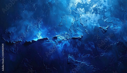 Textured abstract blue background with a luminous center.