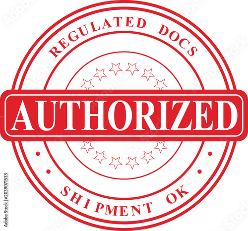 Photos Official authorized regulated documents stamp indicating successful shipment and