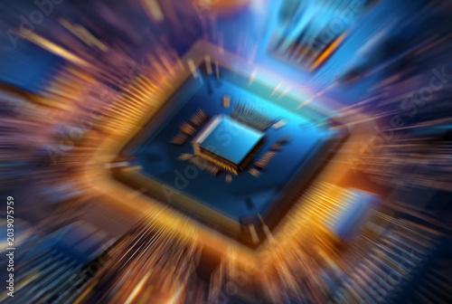 abstract technology background with binary code