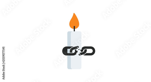 Slika na platnu Broken Link Candle