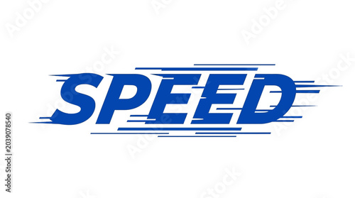 Schilderij op canvas SPEED word with motion blur effect