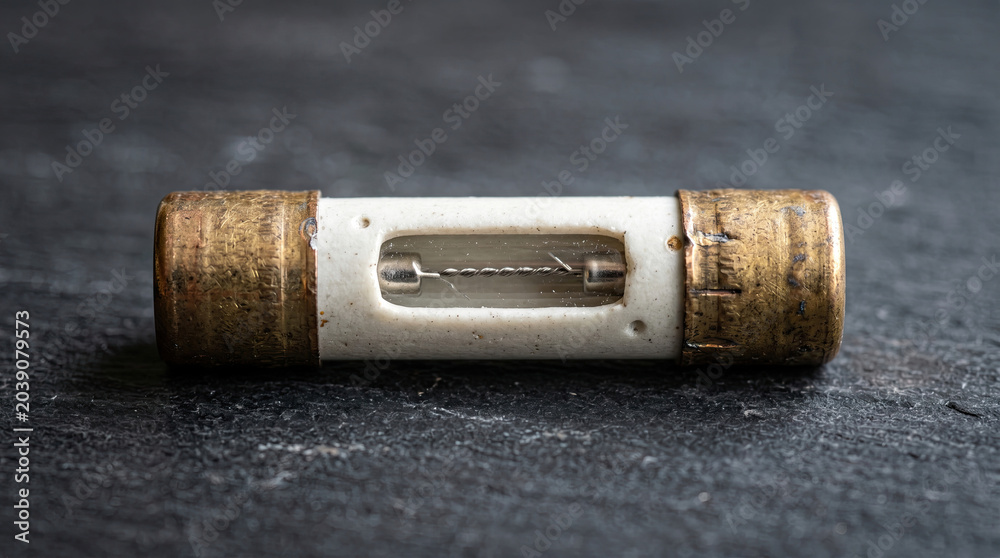 Obraz premium Ceramic Tube Fuse Close-up
