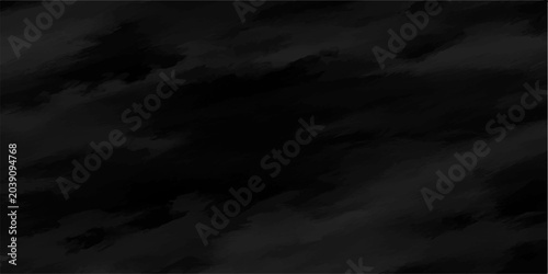 Bild auf Leinwand Dark ominous clouds gather ominously, painting the sky with a dramatic and foreboding atmosphere
