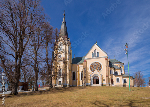 Neo-Gothic Basilica of the Virgin Mary on Marianska hora hill, Levoсa, Slovakia
