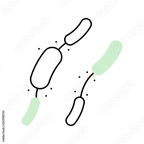 Canvastavla Bacillus bacteria icon