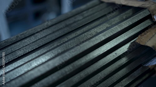High-quality industrial manufacturing images featuring modern production processes, including tire manufacturing, metal forging, precision machining, steel tube fabrication, industrial equipment, auto