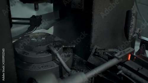 High-quality industrial manufacturing images featuring modern production processes, including tire manufacturing, metal forging, precision machining, steel tube fabrication, industrial equipment, auto