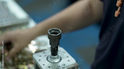 High-quality industrial manufacturing images featuring modern production processes, including tire manufacturing, metal forging, precision machining, steel tube fabrication, industrial equipment, auto