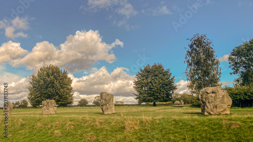 Ancient stone circle in the UK. Heritage site.