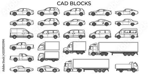 Foto Architectural vehicle elevation vector illustration