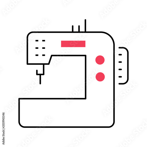 Canvas Print Sewing machine icon