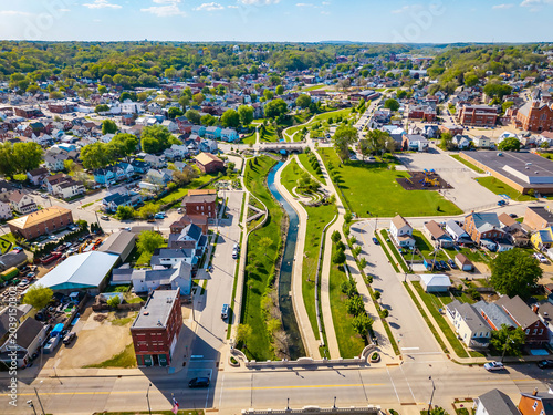 Aerial View of Bee Branch Creek Greenway