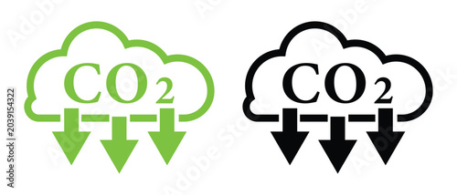 CO2 icon, Carbon Dioxide Icon, Carbon dioxide emission icon, CO2 emission icon,