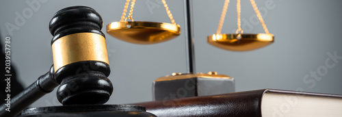 Tableau sur toile Legal case documents against printing company displayed on office desk, corporate lawsuit paperwork, judicial investigation, business litigation, legal dispute, and courtroom process concept