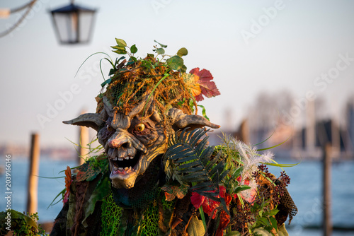 Venice Carnival Forest Goblin Costume 