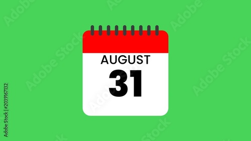 International Overdose Awareness Day August 31st Calendar Animation Reminder