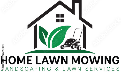 Home Lawn care and Landscaping Logo