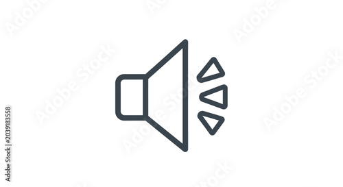 Φωτογραφία Loudspeaker Icon Sound Symbol Graphic.