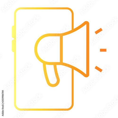 communications Line Gradient Icon