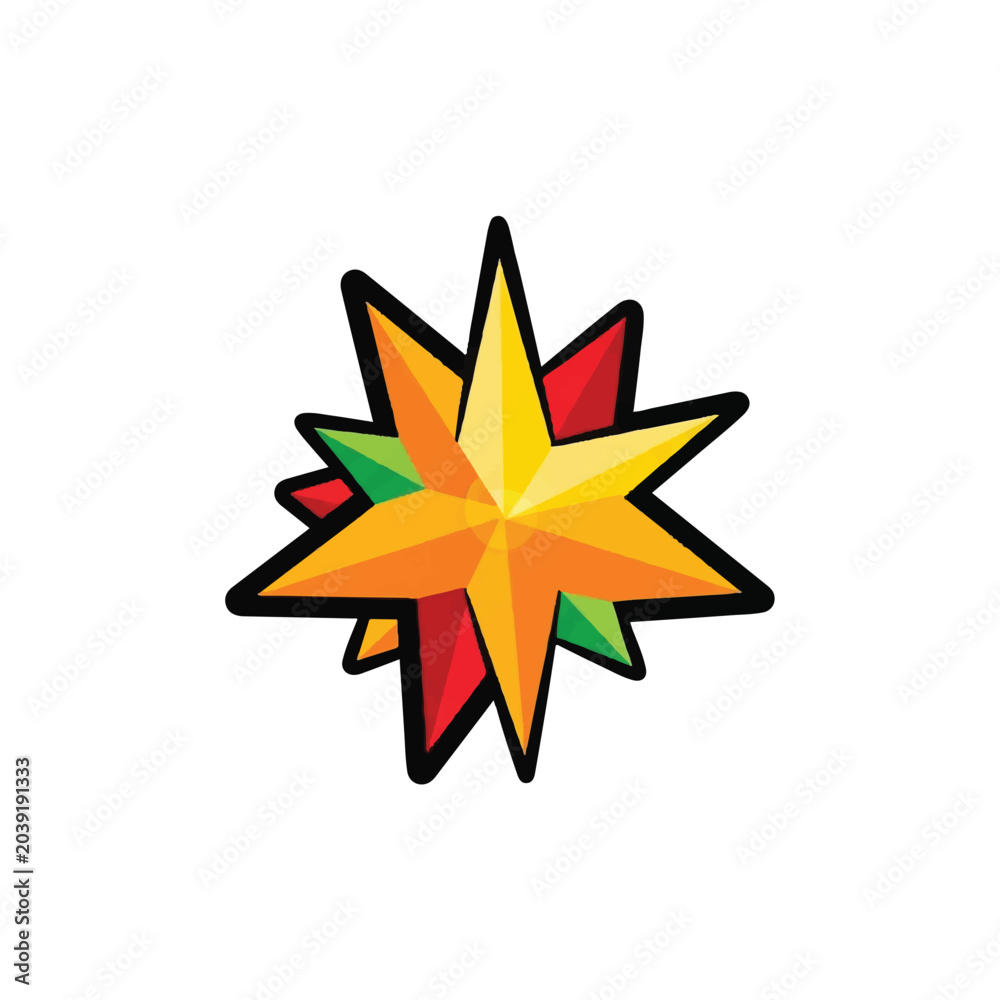 Fototapeta premium Explosion Starburst Graphic Element.