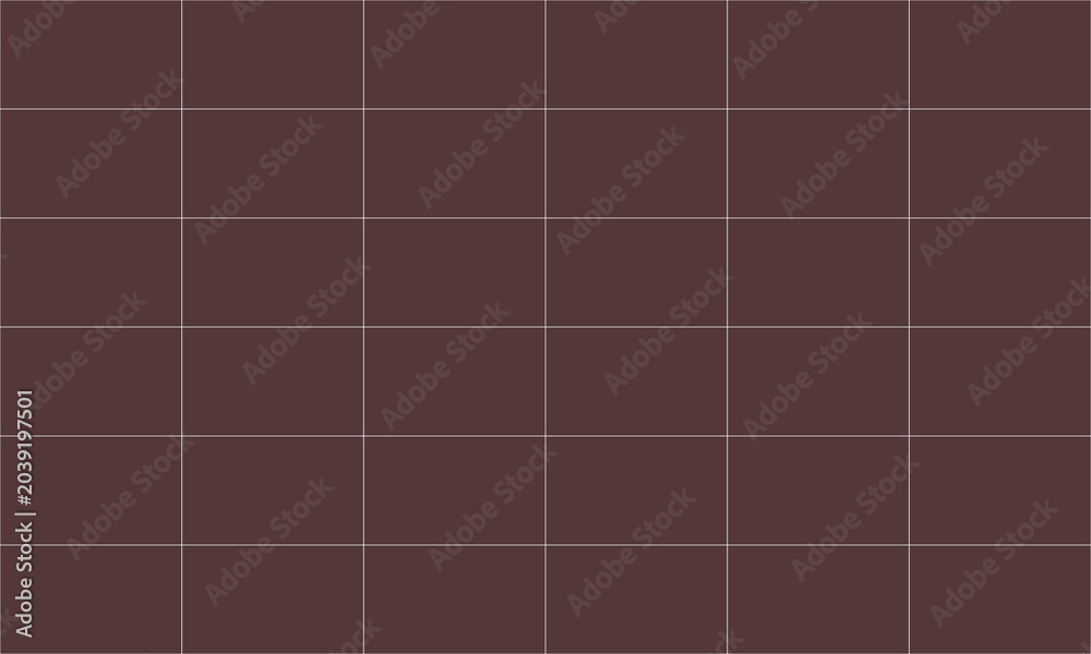 Fototapeta premium Dark Brown Tile Pattern – Seamless Square Grid Background
