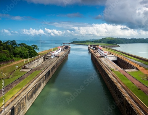 historic panama canal key maritime route between the atlantic and pacific