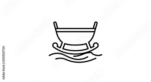 Foto Ancient Ark Icon on Water